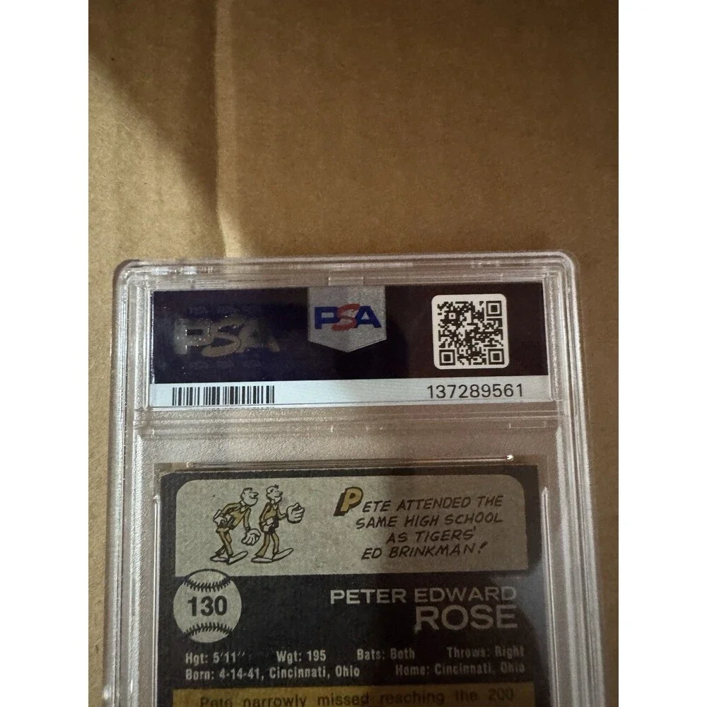 Vintage Baseball 1973 Topps - Pete Rose #130 PSA Graded  4 VG-EX